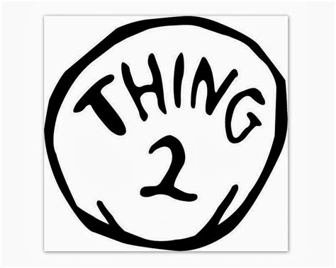 Thing 1 And Thing 2 Printable T Shirt Template
